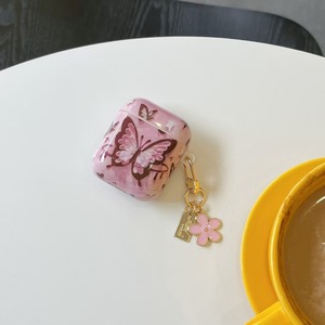 Aplicable a <span class=keywords><strong>Airpods1</strong></span>/2 3 Pro Pro2 4 Auriculares Bluetooth Estuche protector mariposa Rosa IMD con colgante Nuevo estuche para AirPods - Product Image 4