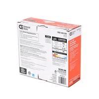 Boîte de rangement pour ampoules LED auto-assemblable et recyclable avec emballage en carton ondulé et fenêtre