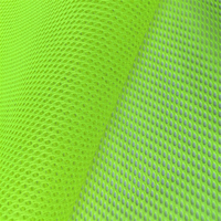 Tissu Fluorescent rouge 100% Polyester maille haute visibilité veste de sécurité réfléchissante haute visibilité