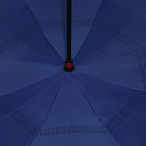 Parapluie inversé intérieur, impression parasol, double à l'envers, résistant à la pluie, pli inversé de couleur personnalisé