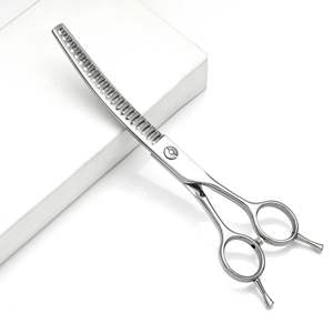 Outils de toilettage pour animaux de compagnie en acier inoxydable Ciseaux à poils incurvés pour le toilettage des chiens - Product Image 4