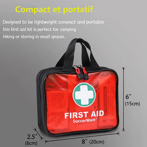 Trousse de premiers soins d'urgence professionnelle pour la maison, étanche, avec fournitures médicales d'urgence - Product Image 2