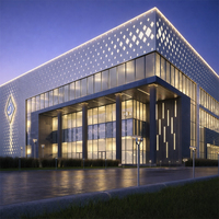 Construcción Rápida de Estructuras de Acero Prefabricadas, Salón de Exposiciones para Autos 4S, Edificio para Talleres de Acero Ligero