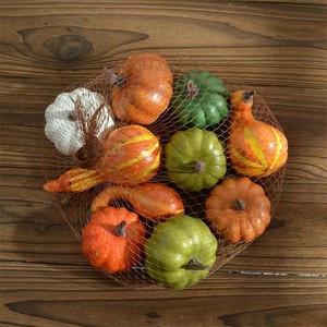 Nouvelles citrouilles artificielles en mousse blanches rustiques pour la récolte, Halloween, Noël, la remise des diplômes, la décoration intérieure et la sculpture de Pâques, disponibles en différentes tailles - Product Image 6