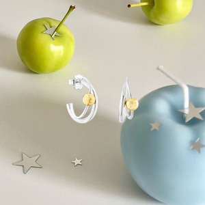 Pendientes Colgantes de Osito de Peluche con <span class=keywords><strong>Perlas</strong></span> Pequeñas y Delicados Detalles en Oro y Plata, Joyería Fina Minimalista Francesa para Oficina - Product Image 2