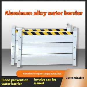 Equipo de fuente Aleación de aluminio Tablero de Control de Inundaciones extraíble para el hogar Barrera de agua Garaje comunitario Impermeable Seguridad en el agua - Product Image 5