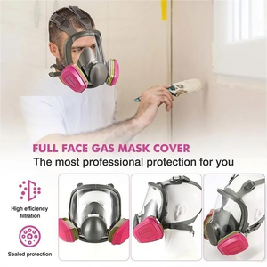 Full <b>Face</b> High Safety Gas Mask Industrial Multiple 6800 Full <b>Face</b> Respirator Reusable Silicone Respirator with Double Filters - Product Image 6