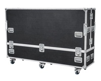 Flight case double pour téléviseurs 85 pouces, Flight case personnalisé pour écran
