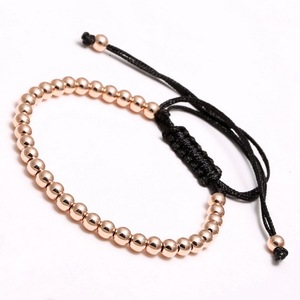 5mm 36pcs <strong>Ball</strong> Beaded <strong>Bracelet</strong> Adjustable Handmade Silver Gold Black Rose Plating Jewelry Stainless Steel <strong>Ball</strong> <strong>Bracelet</strong> - Product Image 5