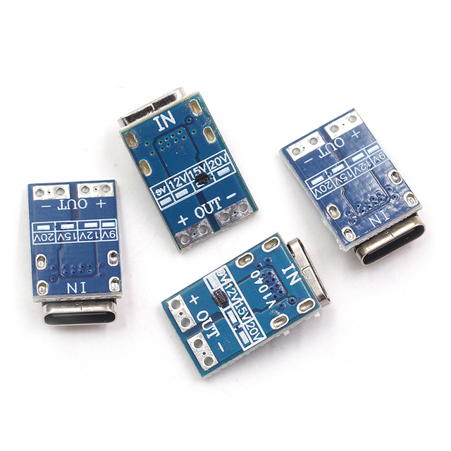 TEEJIATE USB-C PD Trigger Module 12V Fixed Voltage Output Fast Charging Laptops Notebooks (Model 56016) Panel Mounting