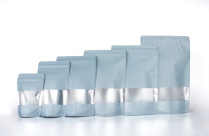 En Stock alimentos de grado alimenticio alimentos secos Snack Stand Up bolsa de plástico Biltong carne seca embalaje <span class=keywords><strong>bolsas</strong></span> de pie con ventana - Product Image 6