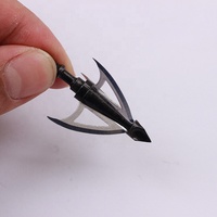 STARCN Archery HA129 Pointes de flèche pour la chasse et la pêche en plein air, accessoires de tir, 100 grains, 3 lames fixes en acier