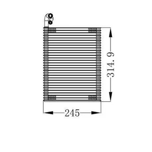 Núcleo del Evaporador de Aire Acondicionado para Mercedes ML350 R300 670736V030 1668300058 A1668300058 1668400054 - Product Image 2