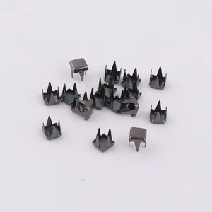 4mm small square metal claw nail rivet stud for leather bag garments