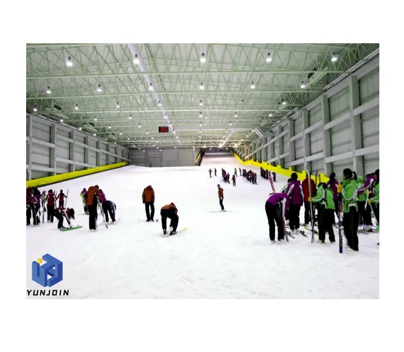 Yunjoin steel truss metal building prefabricated warehouse Indoor Ski Resort Skating Range Roof Canopy