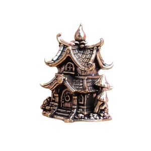 Figuras Decorativas para el Hogar, Adornos de Castillo, Adornos Arquitectónicos de Latón, Casitas Tridimensionales de Estilo Antiguo - Product Image 6