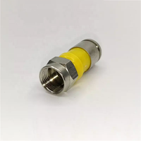 Conector F RG59 RG6 RG11 para Cable Coaxial, Conector Macho para Cable Coaxial