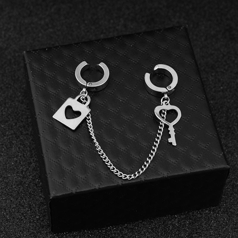 E053-Silver3 pour 2 boucles d'oreilles clip (1 pièce)