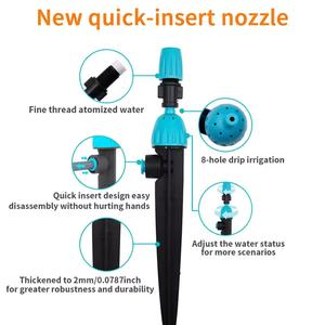 Arroseur à connexion rapide avec pulvérisation atomisée pour plantes et fleurs de jardin, dispositif d'irrigation goutte à goutte - Product Image 5