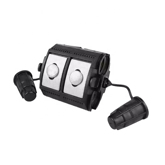 IP65 Waterproof 15A Rated Current Piercing Connector Power Low Voltage Insulation 2P Pins Reinforced Polymer Housing Aluminum