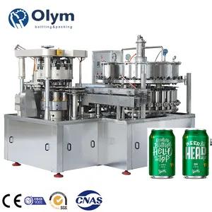 Machine de mise en conserve automatique à petite échelle en aluminium pour boisson gazeuse, remplissage de jus de soda, bière et boisson/maquina para cerveza