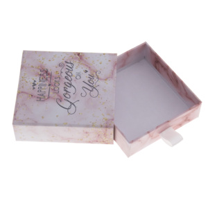Box Small Packaging Packaging Box Sliding Custom Luxury Sliding Box Small Cardboard Jewelry Packaging Box Pink Rigid Hard Paper Drawer Gift Box With Logo