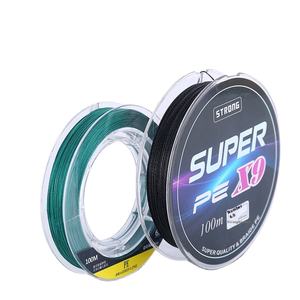 Ligne de pêche tressée 8 brins de qualité supérieure, 100 mètres, résistance extrême, pour la pêche en lac et en rivière - Product Image 1