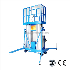 Plataforma Elevadora Eléctrica de Aluminio de 6m 8m 10m 14m, Elevador Aéreo de Doble Mástil, Capacidad de 300kg - Product Image 2