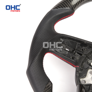 Volant en fibre de carbone véritable en stock aux États-Unis pour <span class=keywords><strong>Audi</strong></span> A3 A4 <span class=keywords><strong>A5</strong></span> 2016-2020/ Rs3 Rs4 Rs5 2017-2020/ S3 S4 S5 2016-2020 avec garniture - Product Image 3