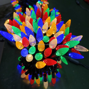 110V C6 <span class=keywords><strong>LED</strong></span> <span class=keywords><strong>String</strong></span> ánh sáng ngoài trời dâu tây giáng sinh đèn <span class=keywords><strong>LED</strong></span> cho kỳ nghỉ trang trí - Product Image 3