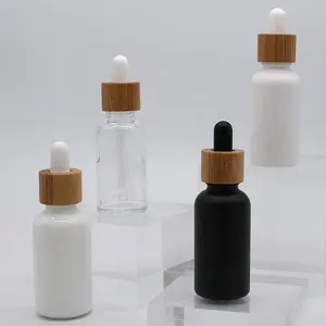 Benutzer definierte 30 ml Opal Glas kosmetische Keramik Serum Diffusor essentielle cbd Öl Essig Flaschen 30 ml weiße Porzellan Tropf flasche