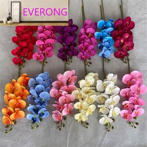 Orquídea Phalaenopsis Artificial de Terciopelo Melocotón, 8 Unidades, <span class=keywords><strong>Precio</strong></span> Económico, Decoración de Flores Artificiales - Product Image 6