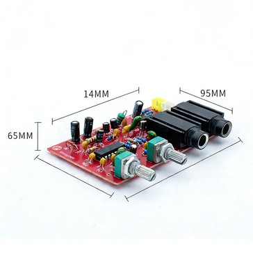 High-end HIFI Single Power Supply PT2399 Microphone Amplifier Digital Echo Reverb Board KTV Karaoke Delay