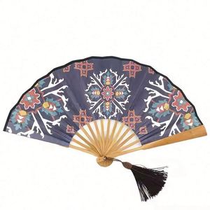 Abanicos Plegables Personalizados al por Mayor de Fábrica con Diseño de Libélula de Bambú, Estilos Pintados para Bodas, Ideales para Música y Eventos. - Product Image 5
