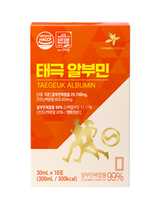 Complément alimentaire Taegeuk Albumin avec extraits de mangue et de fruits tropicaux, boisson protéinée pour soutenir la fonction hépatique et rénale - Product Image 2