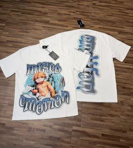 T-shirt Grafica Oversize Mista, Top Casual Emozionale, Stile Grunge Morbido, Atmosfera Dolce e Triste, Streetwear, per Serate Cinema all'Aperto, Regali BFF, Pasqua - Product Image 6