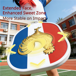 Pala <span class=keywords><strong>de</strong></span> Pickleball para Niños Principiantes, <span class=keywords><strong>de</strong></span> Fibra <span class=keywords><strong>de</strong></span> Vidrio Ligera para Exteriores, 13mm <span class=keywords><strong>de</strong></span> Grosor, Personalizable, OEM ODM Transfronterizo, en Stock - Product Image 2
