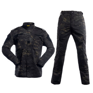 Uniforme Táctico de Combate BDU Camuflaje Negro Unisex XXL, Tela Rip-Stop de Sarga, Material de Algodón y Poliéster, <span class=keywords><strong>Jaime</strong></span> Outdoor FA044 - Product Image 2