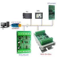 PTDNC04 Collecteur Modbus PT100 4CH -40~500C PT1000 RTD RS485 Transmetteur ADC Capteur de Température AI Analogique E/S à Distance