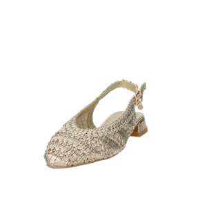 Xti Donna Slingback 145271 Gold 2 Cm Heel Size 38 <b>Flat</b> Shoes - Product Image 5