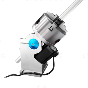 Axe rotatif universel à 3 griffes avec trou traversant, diamètre 80mm 100mm 125mm maximum pour graveur laser CO2 à fibre - Product Image 3