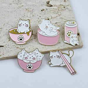 Broche de cocina de dibujos animados, pequeño emblema creativo, accesorio decorativo para mochila de niña, joyería con técnica de goteo de aceite - Product Image 3