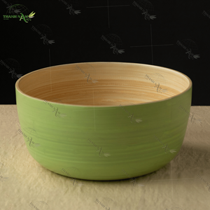 Fabricant OEM bol à salade jetable en bambou écologique couleur personnalisée pour la maison - Product Image 2