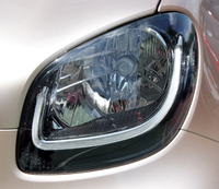 Système d'éclairage automobile, couvercle de phare en verre supérieur pour Mercedes-Benz SMART 2016-2019