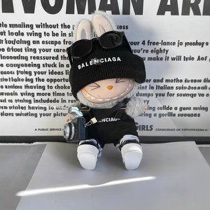 팝마트 라부부 옷 17cm 인형 미포함 봉제 인형 옷 애니메이션 귀여운 피규어 인형 오버롤 라부부 인형 의상 - Product Image 3