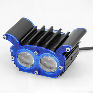 Qideguan Dual-eye LED Motorcycle <b>Spotlight</b> 12V IP67 X-shaped Headlight for Electric Vehicle - Product Image 3