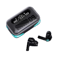 Earbuds TWS Earphone cerdas, Sentuh Kontrol nirkabel untuk headphone kompatibel Bluetooth tahan air LED
