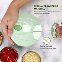 Smile Mom Handmatige Voedselhakker Knoflook Groente Snijder Ui Ecologisch Plastic Keukenhulpje S/S420J2 Messen LFGB Model A368 1