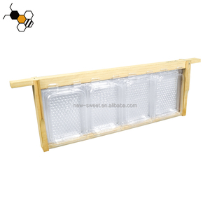 Venta al por mayor de alimentos de plástico transparente Honey Comb Box Honey Cassette Container para British Beehive Frame - Product Image 5