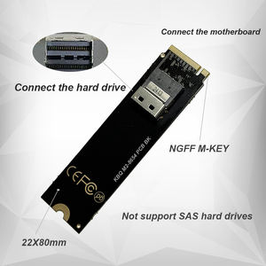 NVMe <span class=keywords><strong>M</strong></span>.<span class=keywords><strong>2</strong></span> NGFF到Slimline SAS (SFF-8654) 适配器卡的接口 - Product Image 2
